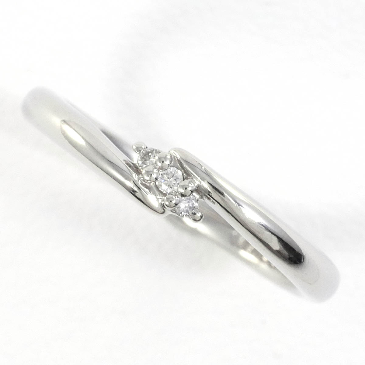 ヴァンドーム青山 PT950 リング 5号 ダイヤ 総重量約2.5