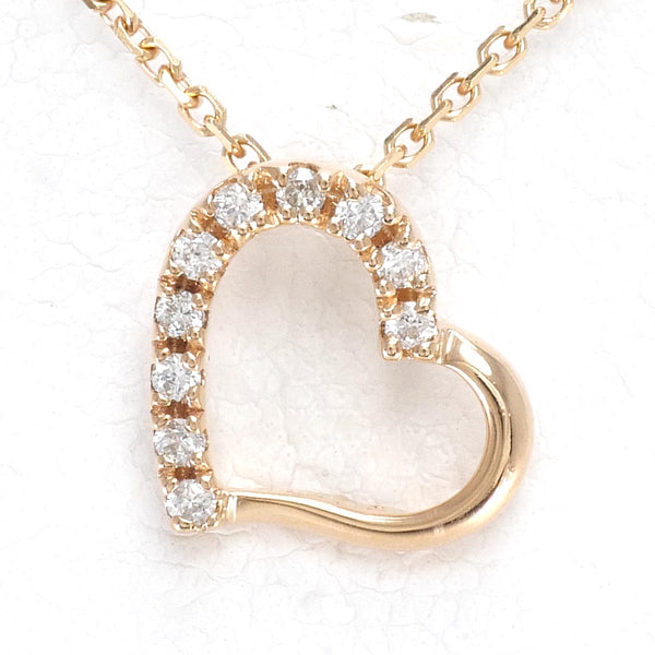 フォリフォリ 10K PG ネックレス ダイヤ 0.09 総重量約1.4g1003020508900263