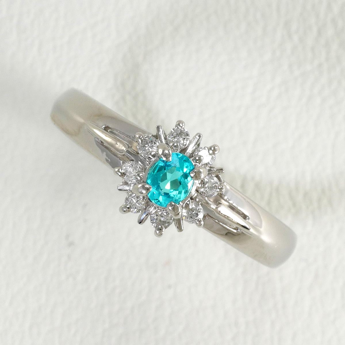 Pt900 約8号 ダイヤモンド0.11ct 約2.6g リング