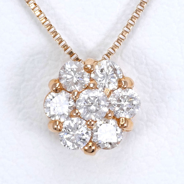 K10PG ネックレス ダイヤ 0.23 総重量約0.9g 約42cm1003020509000132
