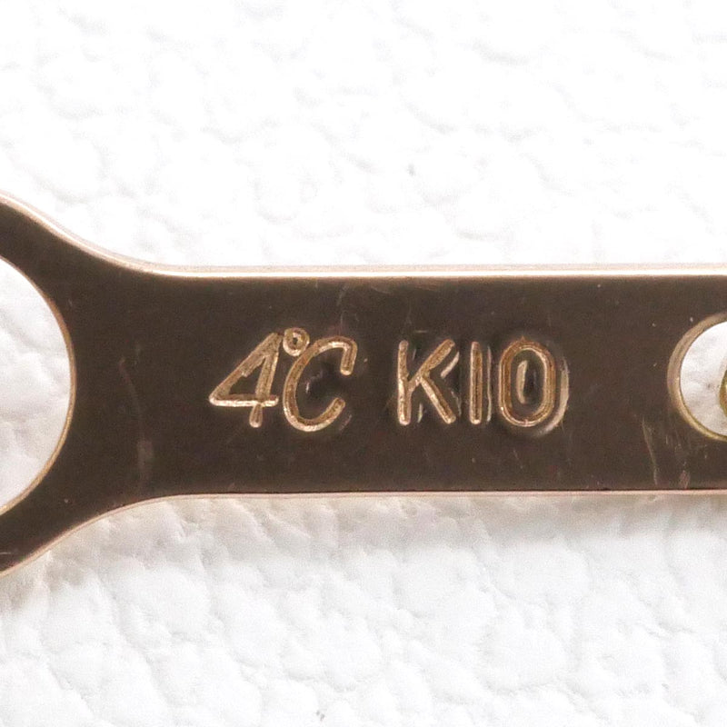 4℃ K10PG ネックレス ルビー ダイヤ 総重量約1.0g