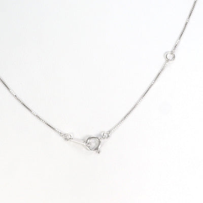 K14WG ネックレス ダイヤ 0.50 総重量約1.8g 約40cm1003020508F00079