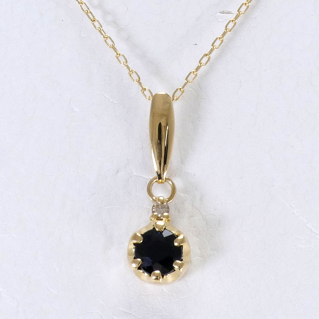 K18YG ネックレス サファイア ダイヤ 総重量約0.9g 約40cm – ジュエリーレンタル（Jewelry Rental）