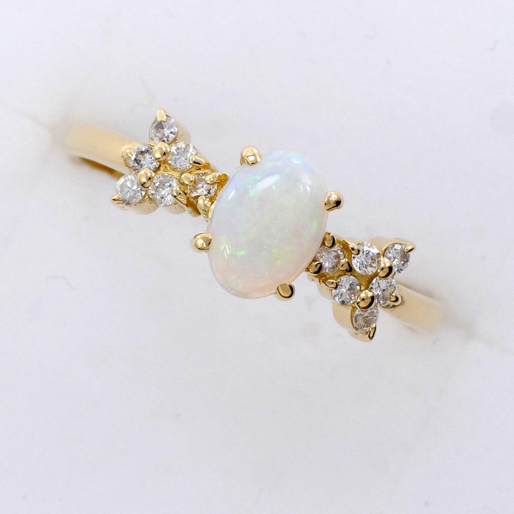 K18WGオパール11.5号リング K18WGオパール11.5号リング K18 オパール 指輪 11号 ゴールド