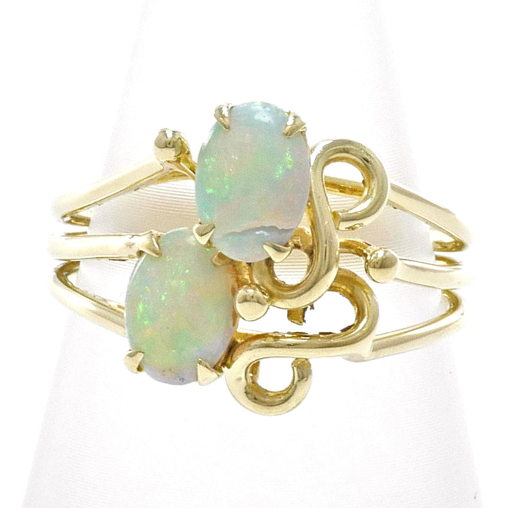 14K YG リング 指輪 12.5号 オパール 総重量約3.4