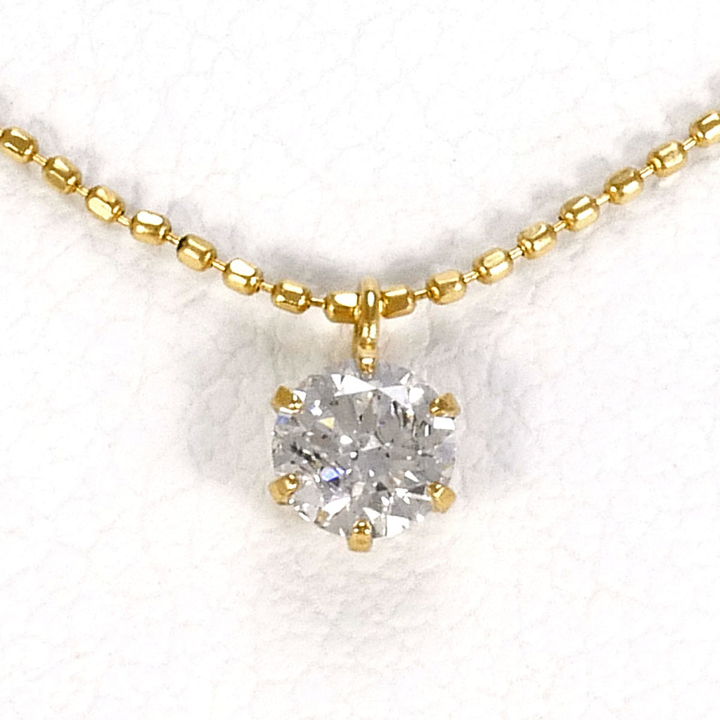 K18YG ネックレス ダイヤ 0.13 総重量約0.9g 約40cm – ジュエリーレンタル（Jewelry Rental）