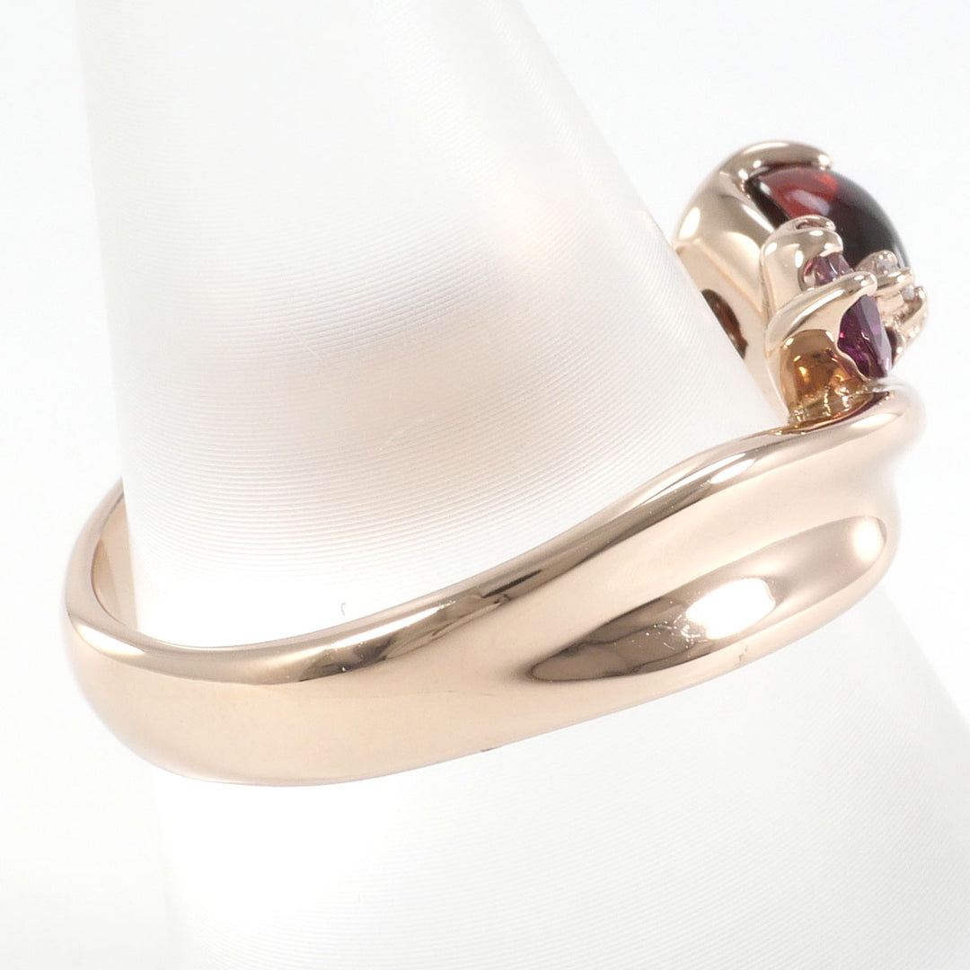 BIZOUXロードライトガーネットK10PG12号 ビズー公式】ロードライト ガーネット ダイヤモンド K10 リング