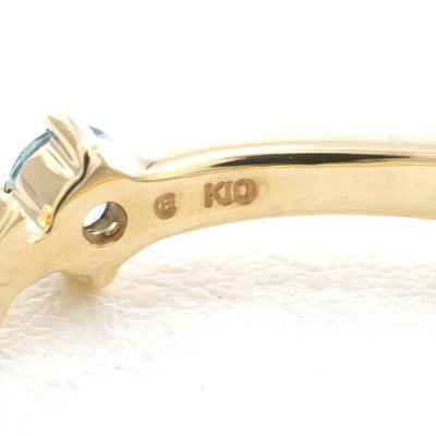 エステール K10YG リング 指輪 17号 ブルートパーズ タンザナイト 総重量約1.9g100302050A901399
