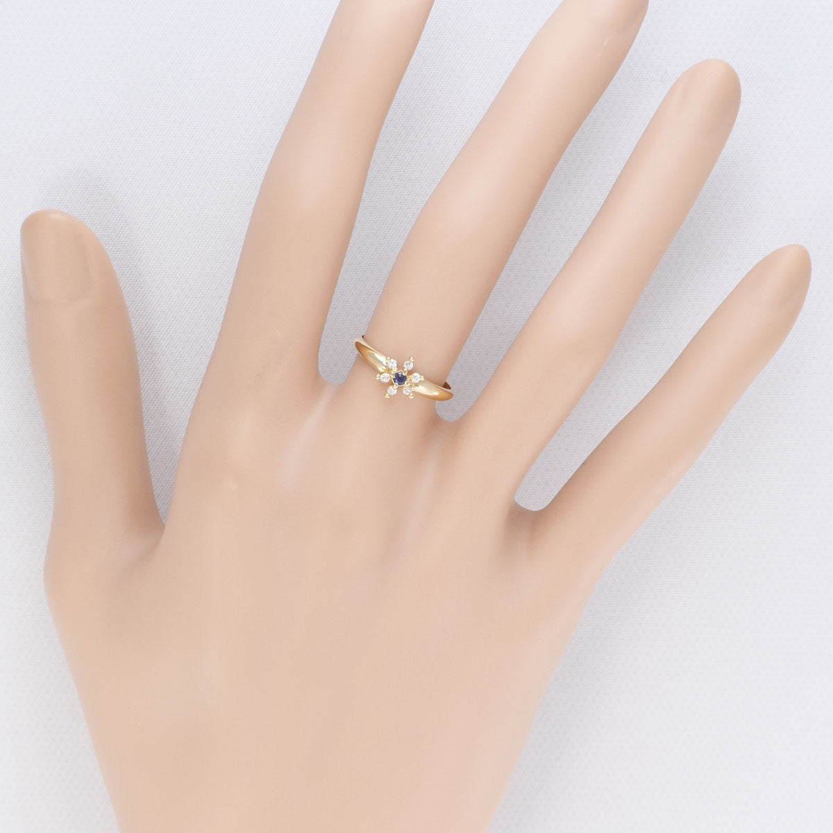 4℃ K18YG リング 指輪 8号 サファイア ダイヤ 総重量約1.7g100302050A901833 – ジュエリーレンタル（Jewelry  Rental）
