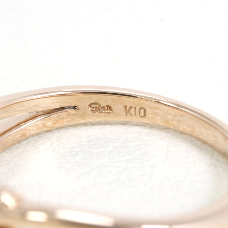 スタージュエリー K10YG リング 指輪 6号 ホワイトトパーズ 総重量約1.5g100302050AC01145