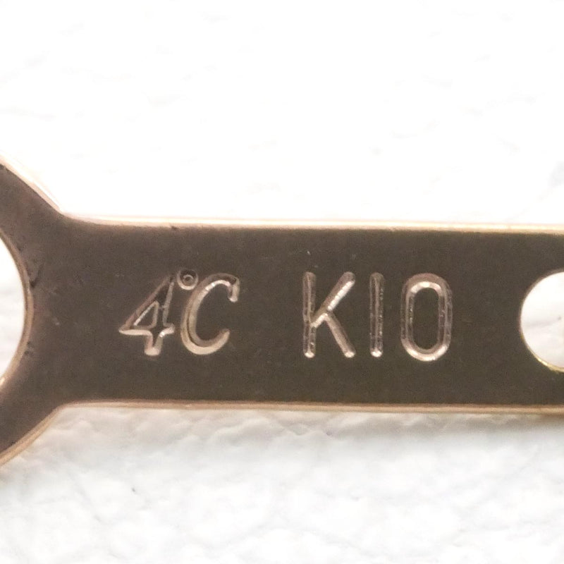 4℃ K10PG ネックレス ダイヤ 総重量約1.0g　1003020508600673