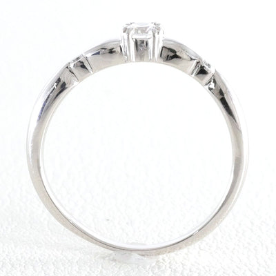 PT900 リング 指輪 7号 ダイヤ 0.11 0.04 総重量約2.5g1003020508B00788