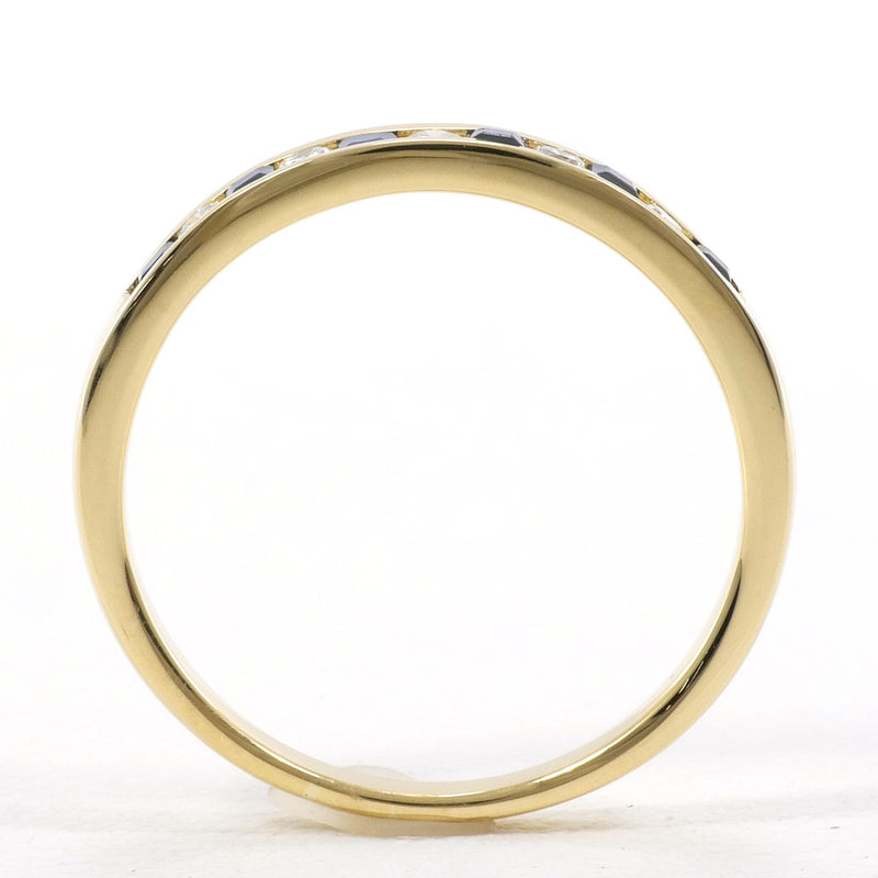K18YG リング 指輪 12号 サファイア ダイヤ 総重量約2.1g1003020509700399