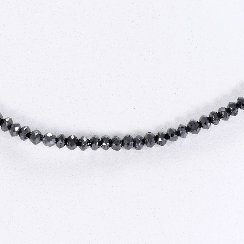 K14WG ネックレス ブラックダイヤ 13.00 総重量約3.3g 約