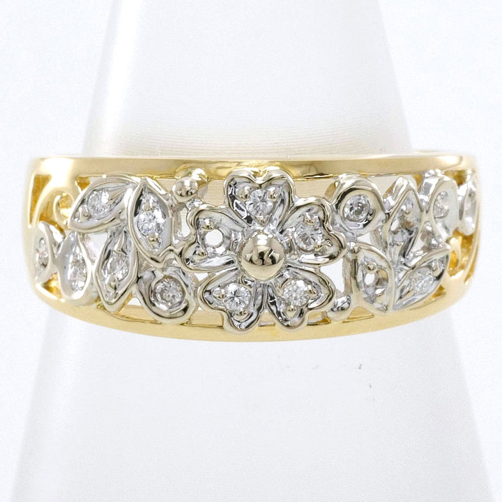 18K YGWG リング 指輪 9号 ダイヤ 総重量約3.3g1003020509700729 – ジュエリーレンタル（Jewelry Rental）