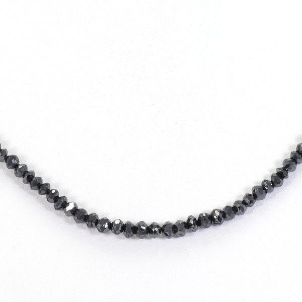 K14WG ネックレス ブラックダイヤ 20.11 総重量約4.8g 約50cm1003020509000806
