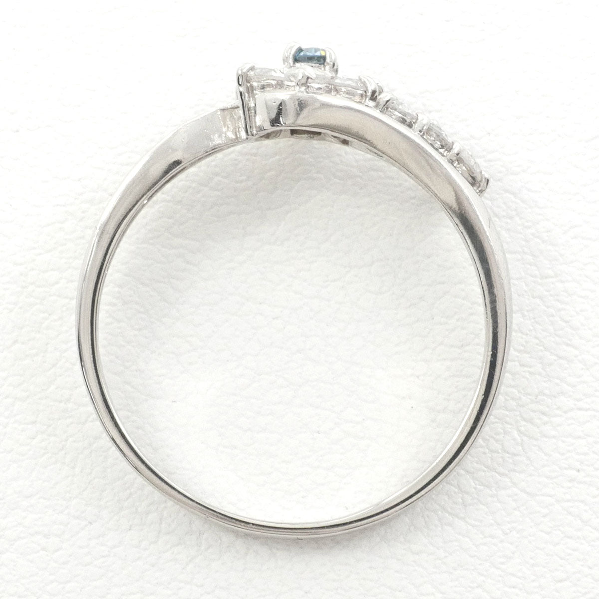 PT900 リング 指輪 11号 ブルーダイヤ ダイヤ 計0.30 総重量約2.7