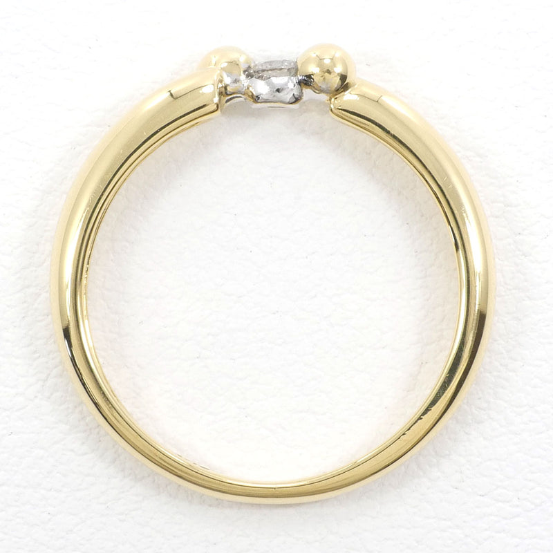 在庫日本製K18YG リング 指輪 10号 ダイヤ 0.06 総重量約2.5g 中古 美品 送料無料☆0315 イエローゴールド台