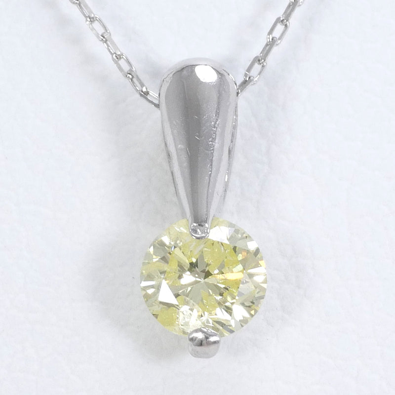 PT900 PT850 ネックレス イエローダイヤ 0.290 総重量約1.2g 約40cm1003020509402691