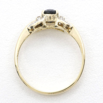 K14YGWG リング 指輪 12.5号 サファイア 0.68 ダイヤ 総重量約2.5g100302050A201790