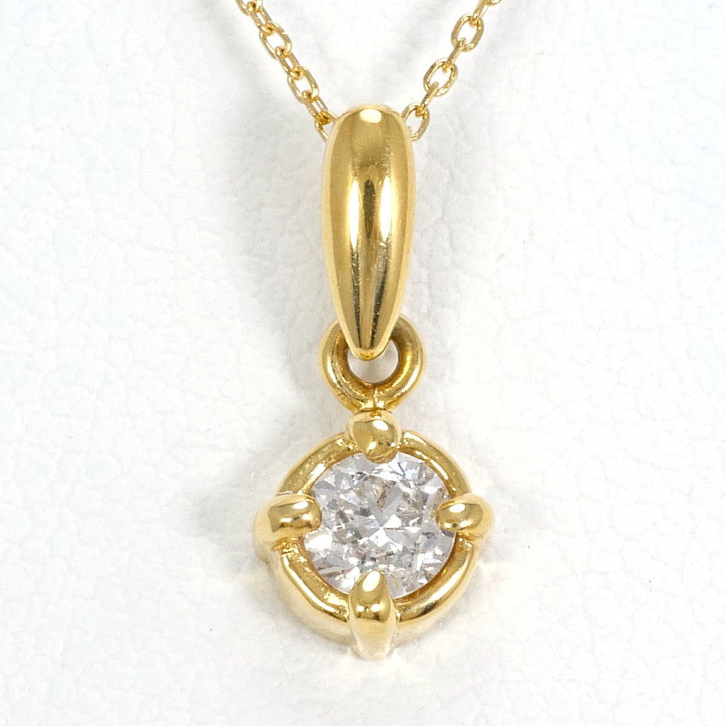 K18YG ネックレス ダイヤ 0.22 総重量約1.6g 約40cm – ジュエリーレンタル（Jewelry Rental）