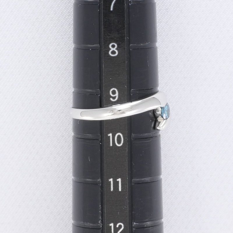 PT900 リング 指輪 9.5号 ブルーダイヤ 0.10 総重量約2.1g1003020509703481