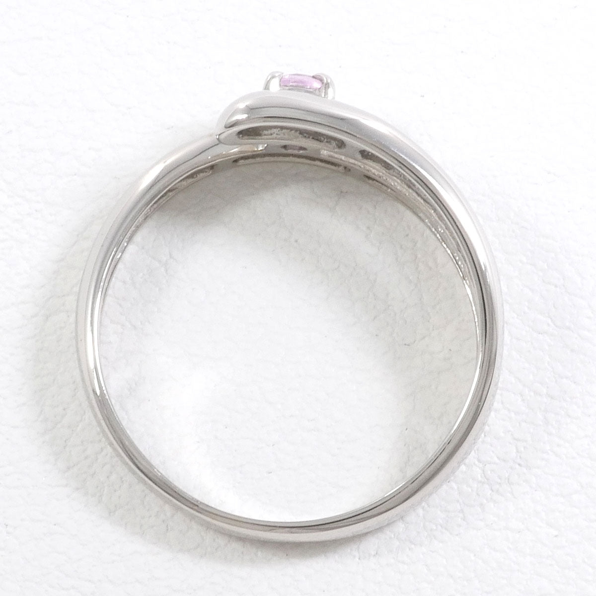 激安価額K14WG リング 指輪 13.5号 サファイア 0.27 ダイヤ 総重量約2.2g 中古 美品 送料無料☆0315 サファイア