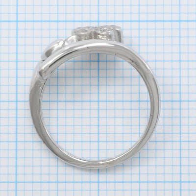 K18WG リング 指輪 1号 ダイヤ 0.12 総重量約2.2g1003020509A01433