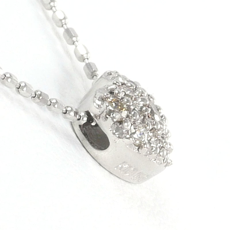 K10WG ネックレス ブラウンダイヤ ダイヤ 計 0.12 総重量約1.4g 約40cm1003020509802481