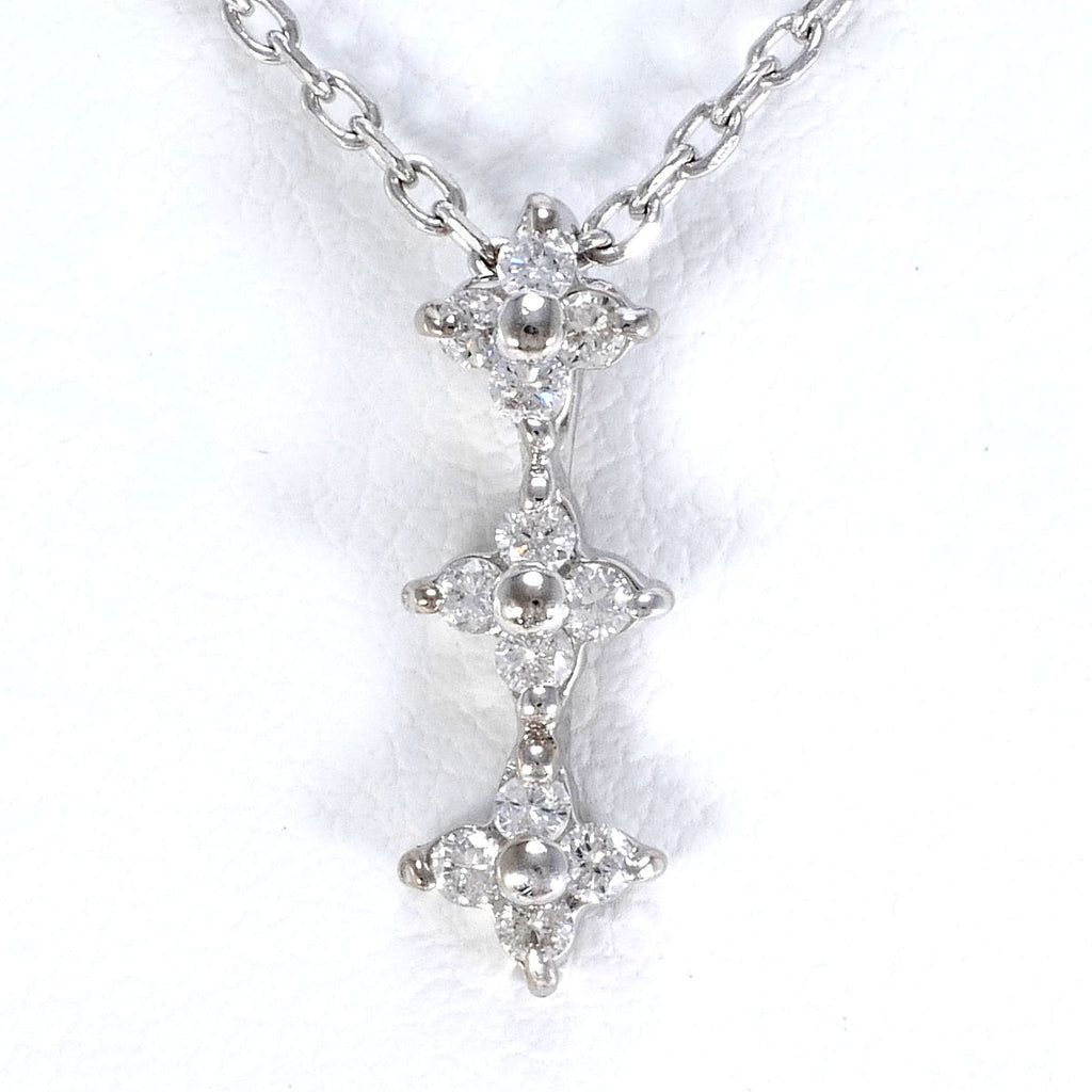 サミスターダイヤモンド K9WG ネックレス ダイヤ 0.16 総重量約2.2g 約40cm1003020509B01108 –  ジュエリーレンタル（Jewelry Rental）